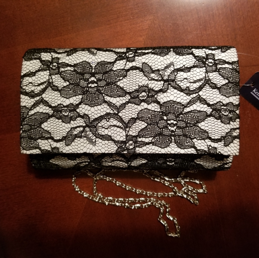 Kendall & James wedding,prom black lace  purse